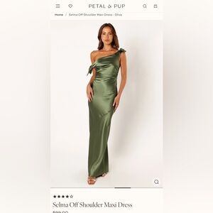 Petal & Pup Selma Off Shoulder Maxi Dress